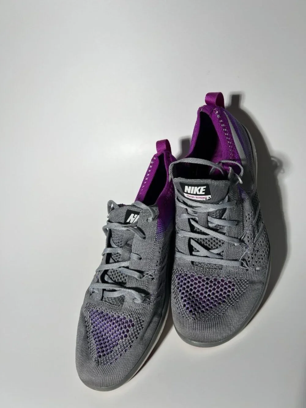 Nike Free Focus Flyknit Training Shoes Gray Purple Women’s 7.5 844817-003